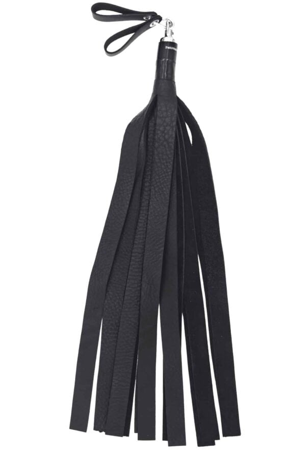 Bull Hide Floggers: 1" Falls With Finger Loops (choice of 3 colors) - Image 3