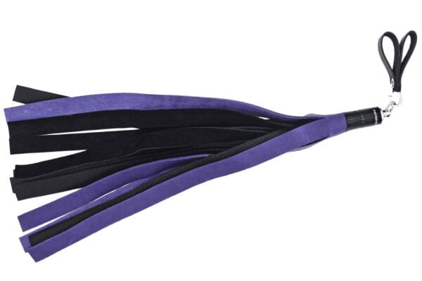 Bull Hide Floggers: 1" Falls With Finger Loops (choice of 3 colors) - Image 2