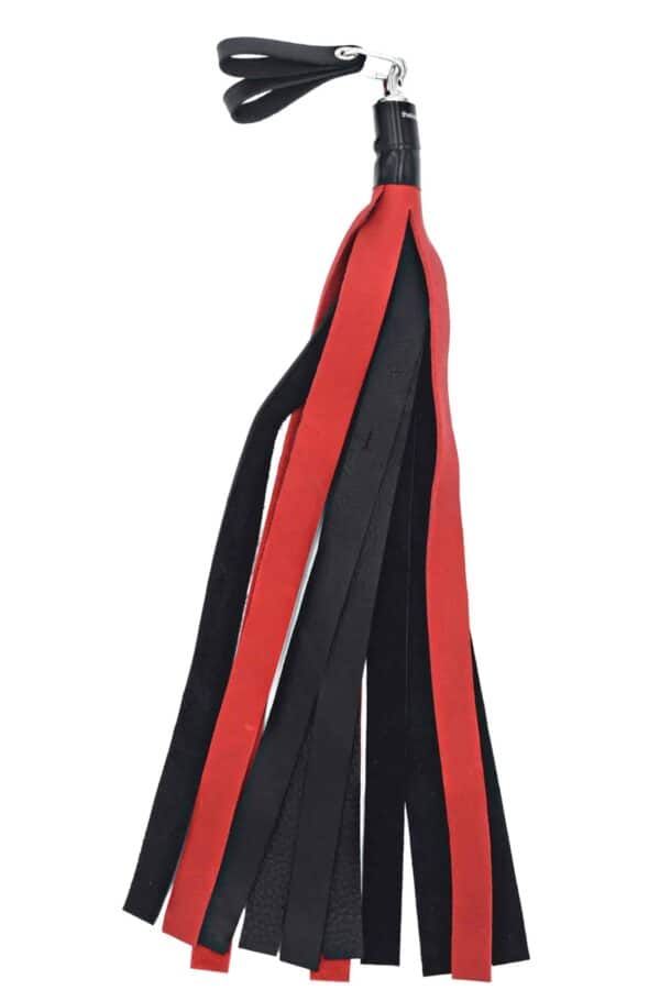 Bull Hide Floggers: 1" Falls With Finger Loops (choice of 3 colors) - Image 6