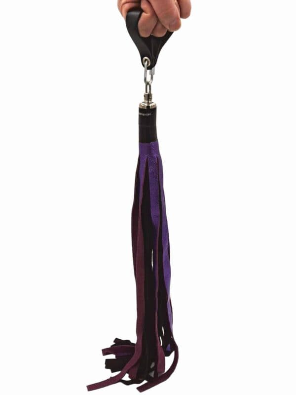 Metallic Leather Floggers, w/Fingerloops (Available in multiple dazzling colors) - Image 10