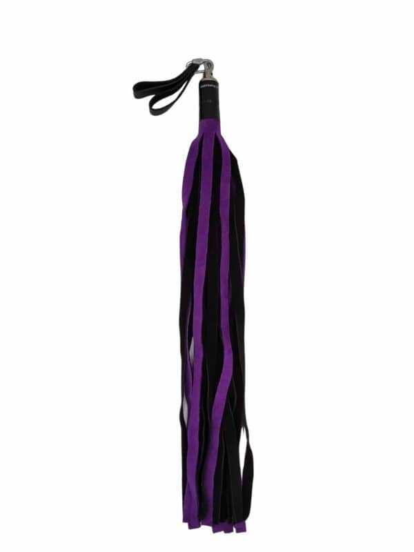 Purple Suede Leather Flogger