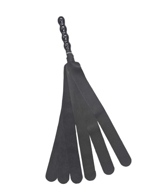Six-Tail Whip, Black, Leather Backstrap
